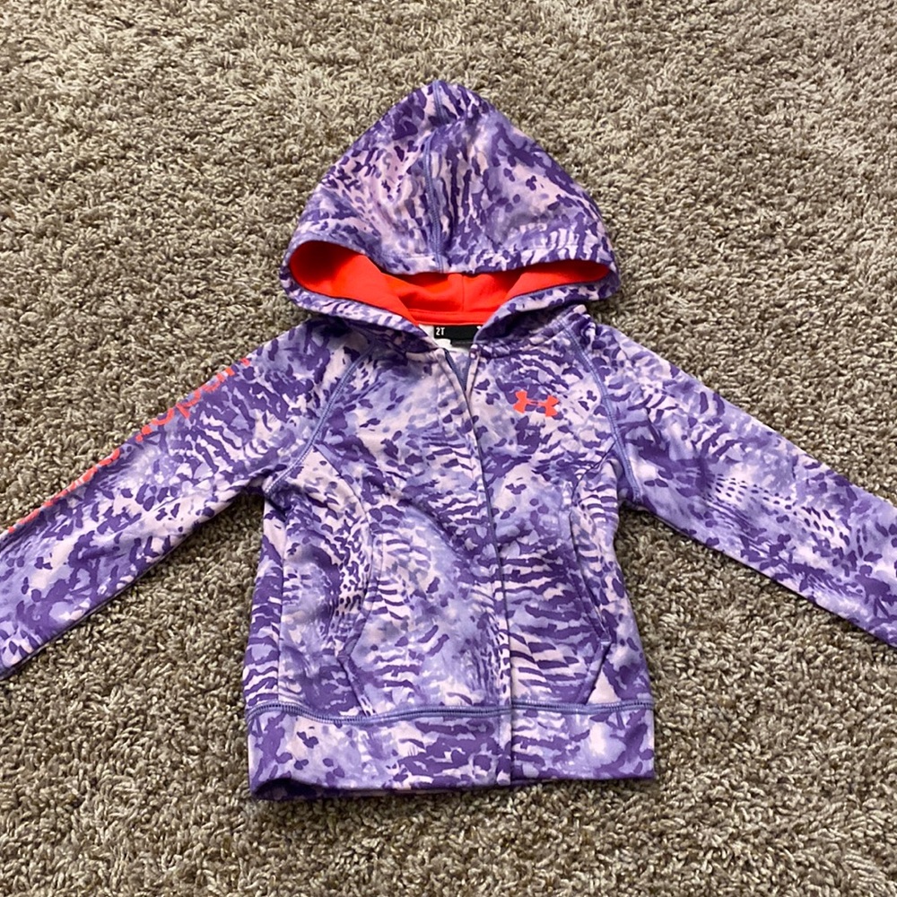 Toddler girls Under Armour purple hoodie